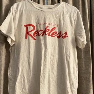 Reckless LA red logo T Shirt